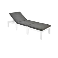 Lettino Resina Fisso Haiti Bianco Progarden