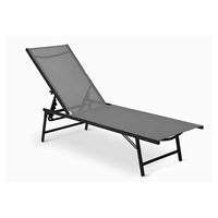 Trade Shop - Lettino Sdraio Mare Prendisole Reclinabile Pieghevole Praiano Piscina Sedia In Textilene -