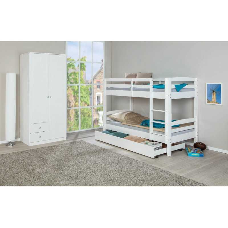 Letto a castello Inter Link con possibilità di trasformazione in 2 letti singoli