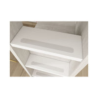 Letto a soppalco bianco consumato e bianco con scrivania 2278