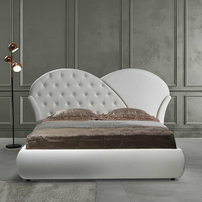 Letto con contenitore Marubi colore bianco