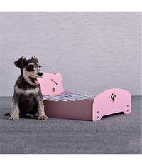 Trade Shop - Letto Cuscino Per Cani Gatti Animali Domestici Durevole In Legno 68 X 55 X 23 Cm -