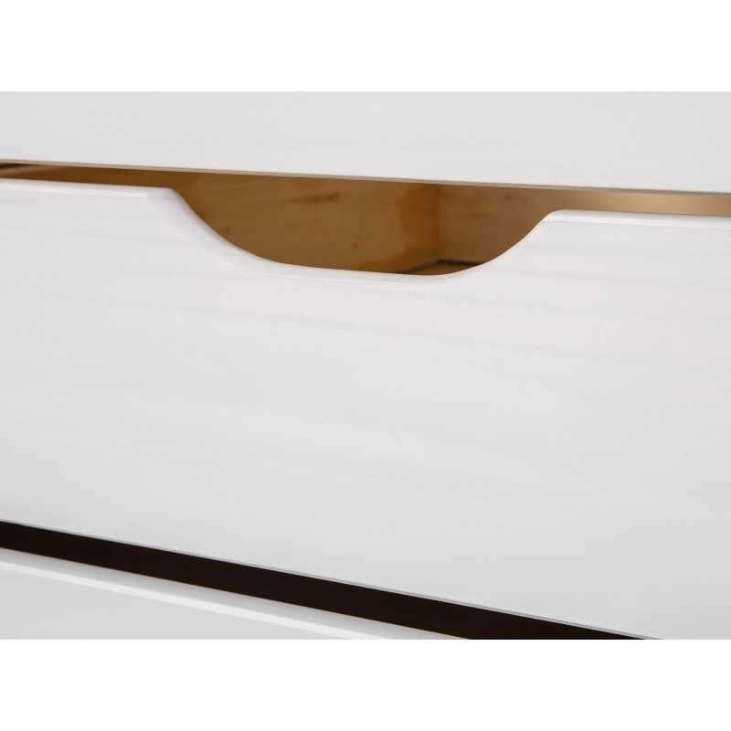 Letto Inter Link con cassetti contenitore e secondo letto inferiore ad estrazione dim. 98x195x63h