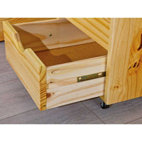 Letto Inter Link con contenitori e comodino con ruote Dim. 186,5x209x47,5h