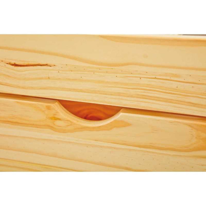 Letto Inter Link con contenitori e comodino con ruote Dim. 96x209x47,5h