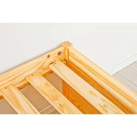 Letto Inter Link con contenitori e comodino con ruote Dim. 96x209x47,5h