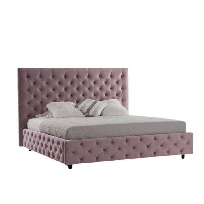 Letto matrimoniale contenitore Sondrio rosa