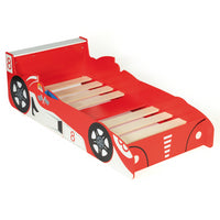 IDMarket - Letto per bambini formula 1 rosso 70x140 cm TEDDI