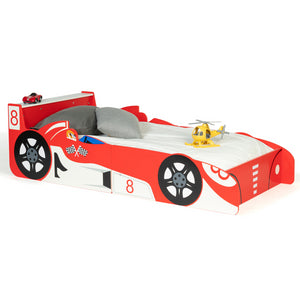 IDMarket - Letto per bambini formula 1 rosso 70x140 cm TEDDI