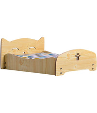 Letto Per Gatti Cani Animali Piccola Media Taglia In Legno Universale 68x55x23cm         