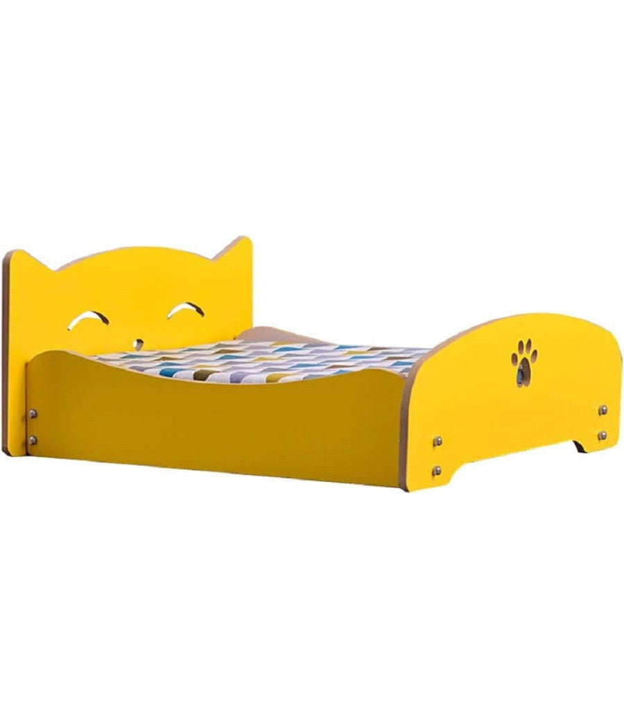 Letto Per Gatti Cani Animali Piccola Media Taglia In Legno Universale 68x55x23cm         