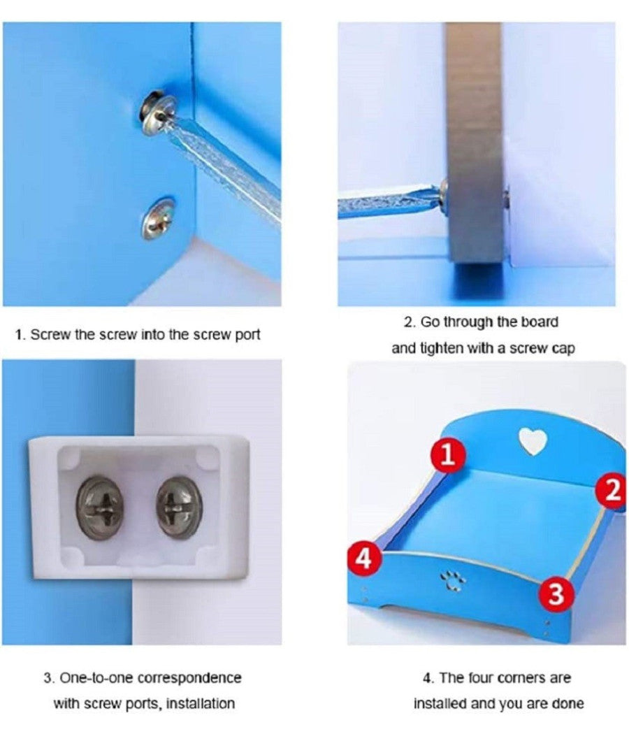 Letto Per Gatti Cani Animali Piccola Media Taglia In Legno Universale 68x55x23cm         