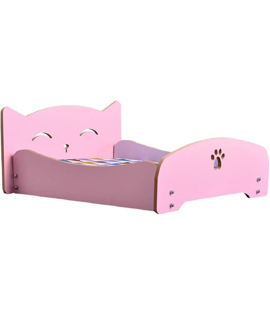 Letto Per Gatti Cani Animali Piccola Media Taglia In Legno Universale 68x55x23cm         
