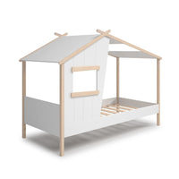 Letto singolo a casetta Luba in legno massiccio – Un rifugio incantato per i sogni del tuo bambino