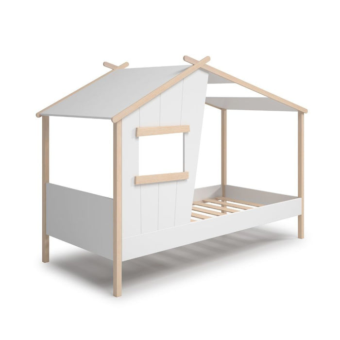 Letto singolo a casetta Luba in legno massiccio – Un rifugio incantato per i sogni del tuo bambino