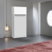 Letto singolo a scomparsa Happy bianco 104x38x221H