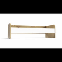 Letto singolo Gap System colore rovere e bianco