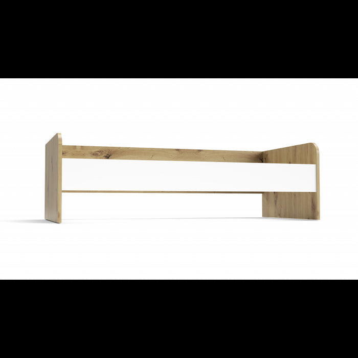 Letto singolo Gap System colore rovere e bianco