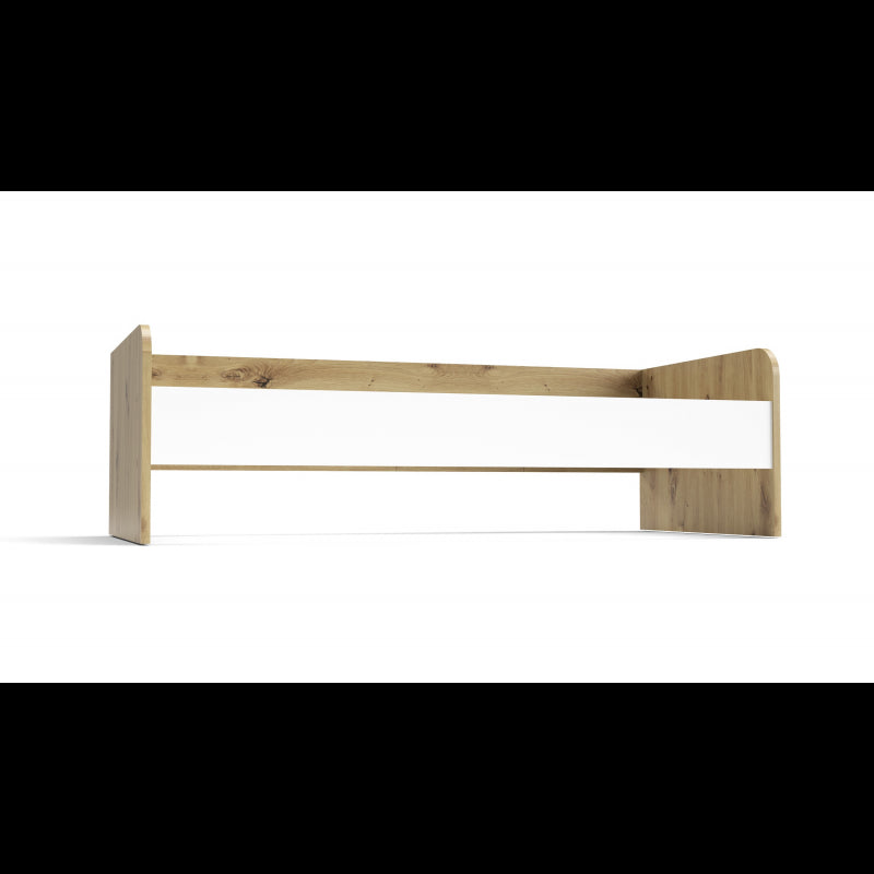 Letto singolo Gap System colore rovere e bianco