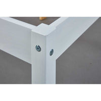 Letto singolo Inter Link 140x190 cm in pino tinto bianco