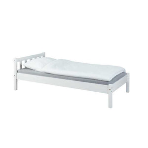 Letto singolo Inter Link 90x190 in pino tinto bianco