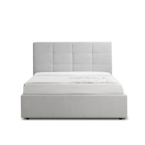 Letto una piazza e mezza con contenitore Napoli grigio Soro 90