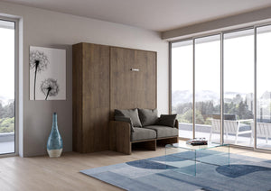 Letto 120 Sofà Kentaro Noce con colonna sx-dx