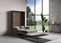 Letto 140 Sofà Kentaro verticale a scomparsa Noce