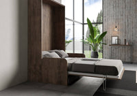 Letto 120 Sofà Kentaro verticale a scomparsa Noce