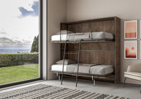 Letto Kando doppio orizzontale Noce