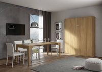 Letto matrimoniale Kentaro verticale a scomparsa Quercia Natura