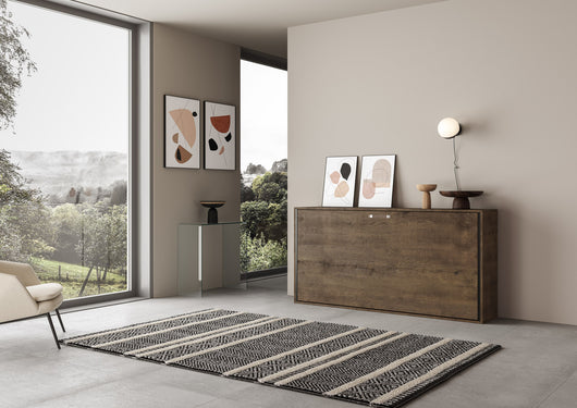 Letto Kando singolo orizzontale Noce