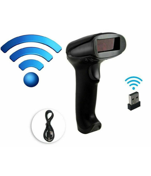 Lettore Di Codice A Barre Barcode Scanner Senza Fili Wireless Laser Q-a203         