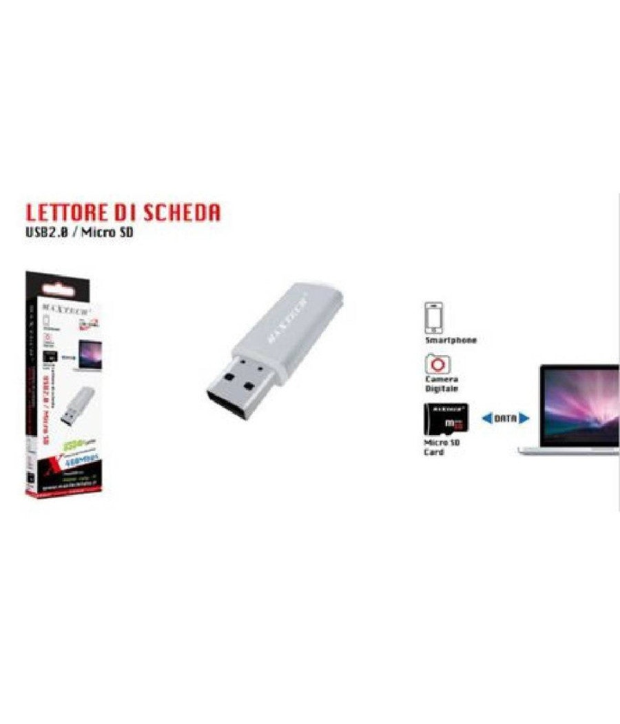 Lettore Di Schede Di Memoria Usb 2.0 Micro Sd Adattatore Per Pc 480mbps Lto-sm03         