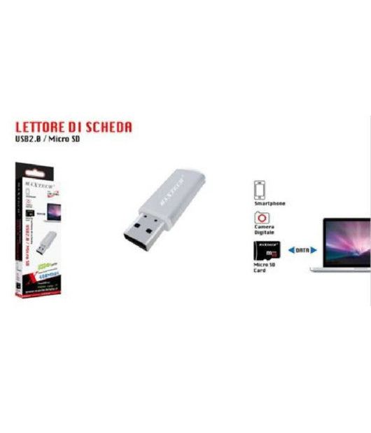 Lettore Di Schede Di Memoria Usb 2.0 Micro Sd Adattatore Per Pc 480mbps Lto-sm03         