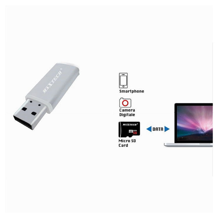 Lettore Di Schede Di Memoria Usb 2.0 Micro Sd Adattatore Per Pc 480mbps Lto-sm03         
