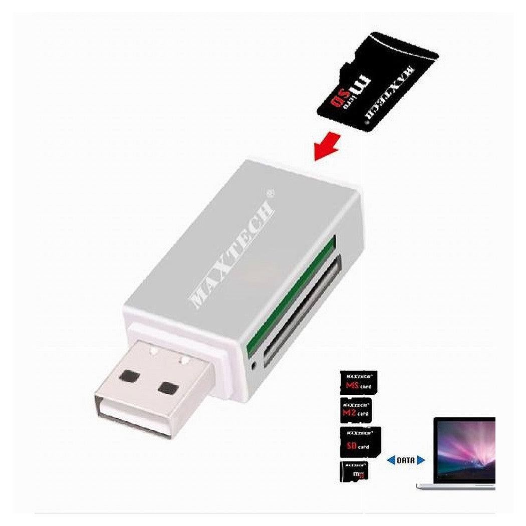 Lettore Di Schede Memoria Memory Card Usb 2.0 480 Mbps Tf/sd/m2/ms Card Lto-sm02         