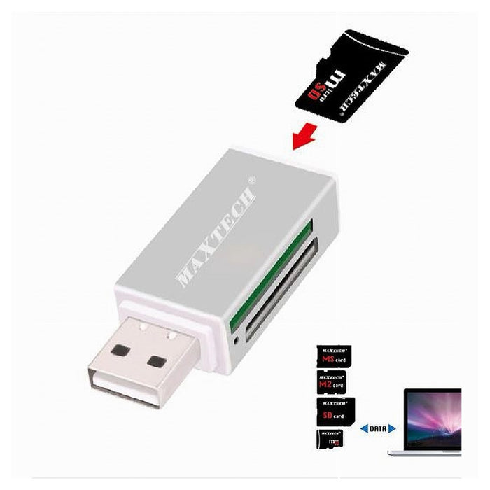 Lettore Di Schede Memoria Memory Card Usb 2.0 480 Mbps Tf/sd/m2/ms Card Lto-sm02         
