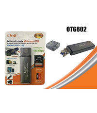 Lettore Di Schede Sd Micro-sd 2in1 Lightning Usb Maschio Otg Usb Femmina Otg802         