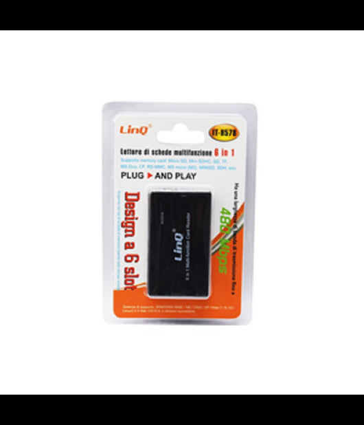 Lettore Schede Di Memoria Memory Card 6in1 Sd Tf Micro Sd Rs-mmc It-h578 Esterno         