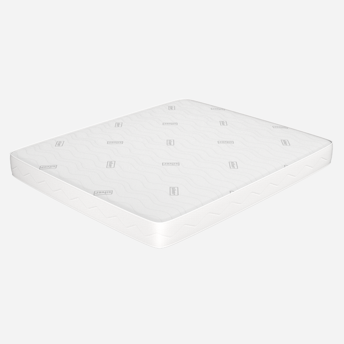 Materasso matrimoniale 165x200, Alto 16 cm - Rivestimento Silver, Waterfoam | Levante H16