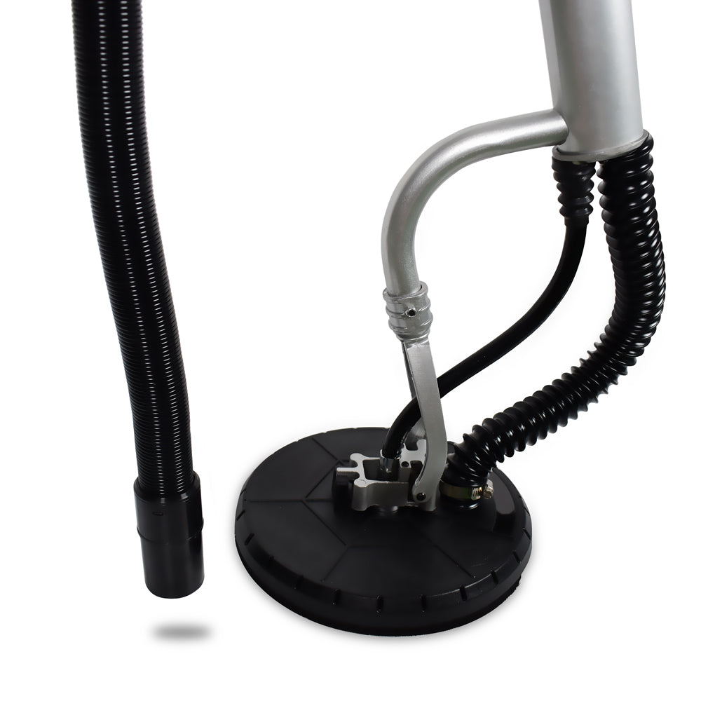 Levigatrice a giraffa orbitale per parete muro cartongesso soffitto 710w con tubo attacco aspirapolvere 6 dischi