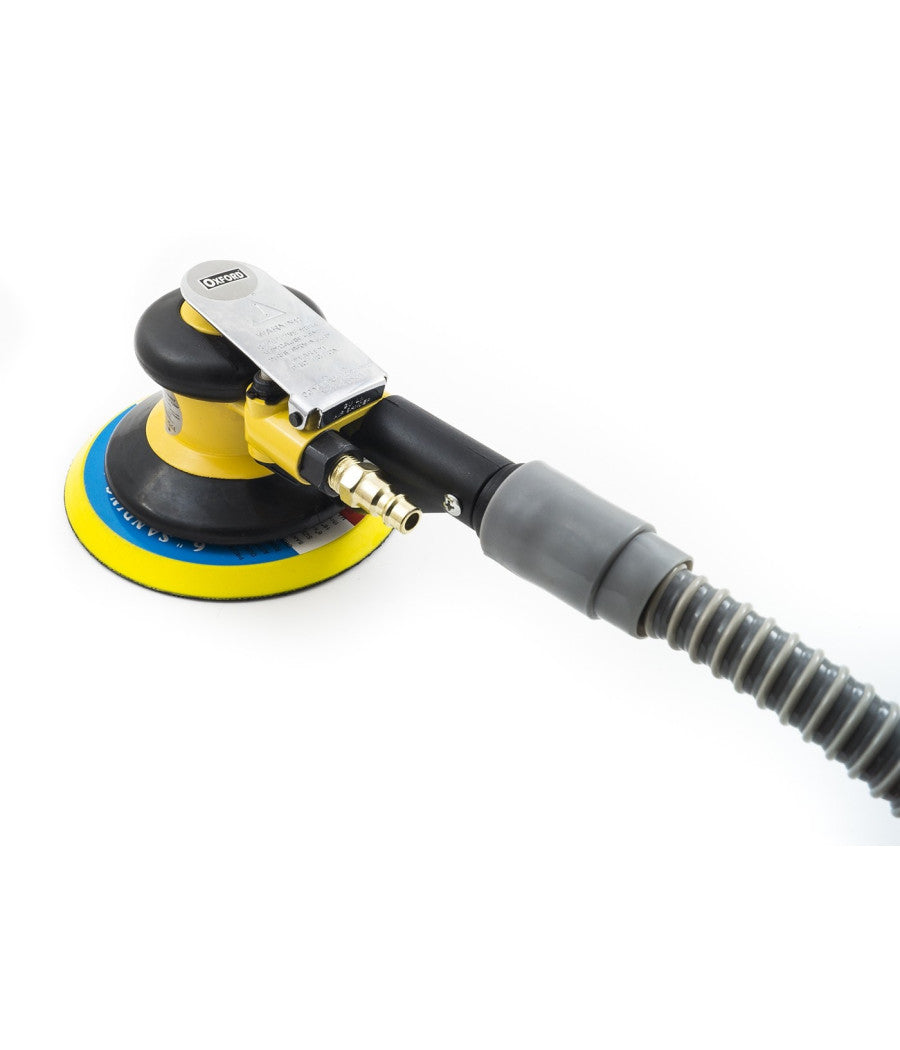 Levigatrice Orbitale Ad Aria Con Tubo Aspira Polvere Per Compressore 6" 150mm         