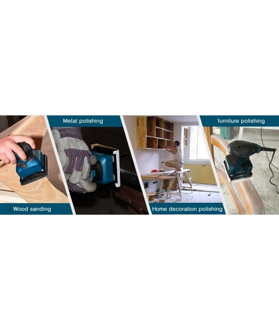 Levigatrice Orbitale Elettrica 350w Piallatrice Levigatura Sbavatura Rfs-350         