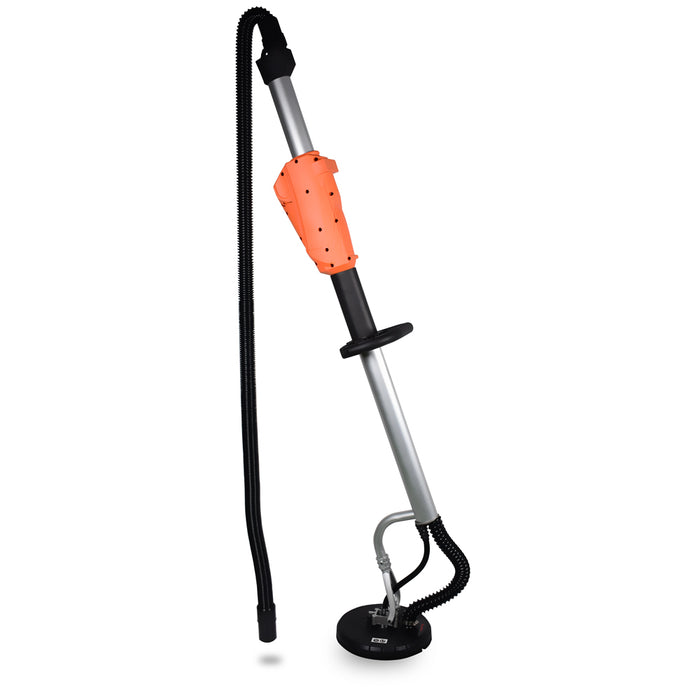 Levigatrice a giraffa orbitale per parete muro cartongesso soffitto 710w con tubo attacco aspirapolvere 6 dischi