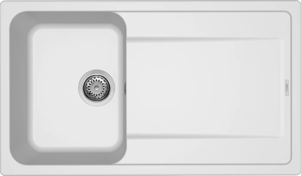 LAV. LIFE 400 86x50 1 vasca + gocciolatoio BIANCO 68