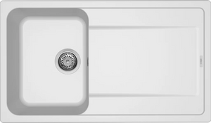 LAV. LIFE 400 86x50 1 vasca + gocciolatoio BIANCO 68