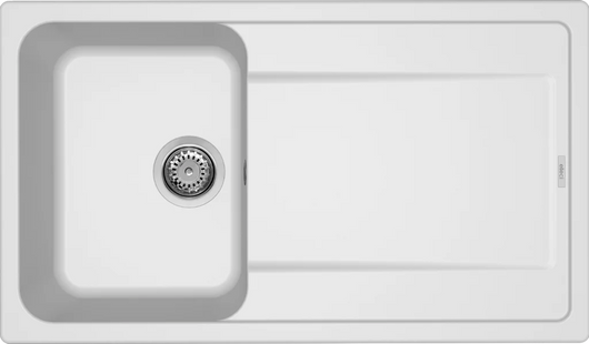 LAV. LIFE 400 86x50 1 vasca + gocciolatoio BIANCO 68