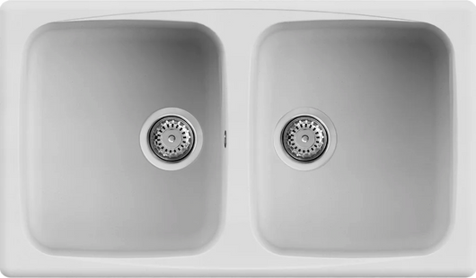 Lavello MASTER 450 86x50 2 vasche BIANCO 68