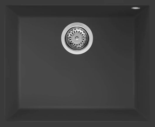 Lavello QUADRA 105 54x44 1 vasca ANTRACITE 59 SOTTOTOP